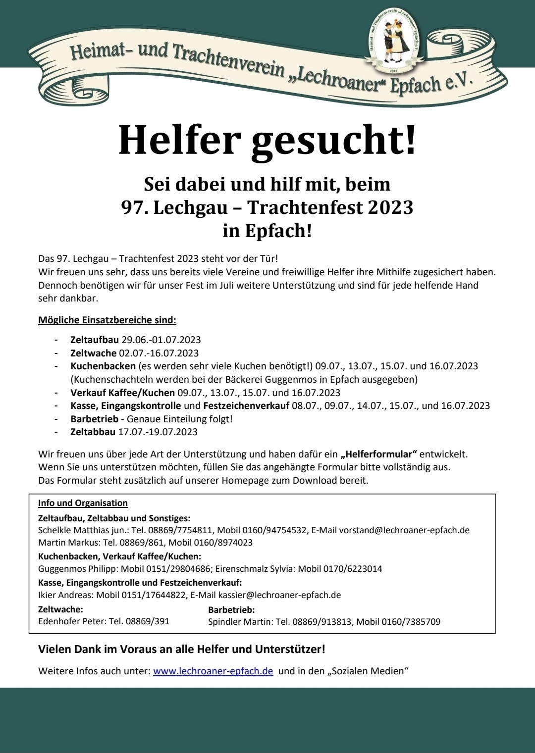 Helfer gesucht